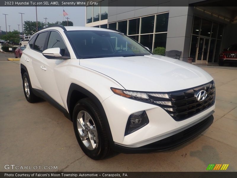 Serenity White / Gray 2023 Hyundai Tucson SEL AWD