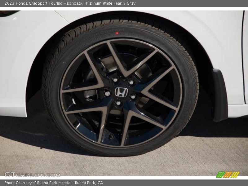 Platinum White Pearl / Gray 2023 Honda Civic Sport Touring Hatchback