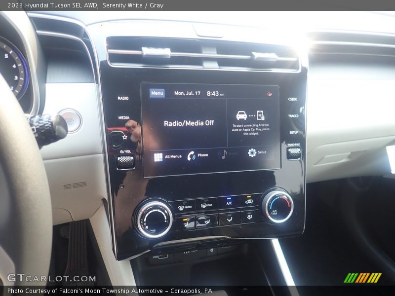 Serenity White / Gray 2023 Hyundai Tucson SEL AWD
