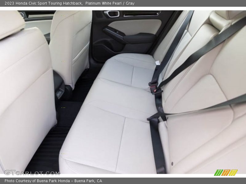 Platinum White Pearl / Gray 2023 Honda Civic Sport Touring Hatchback