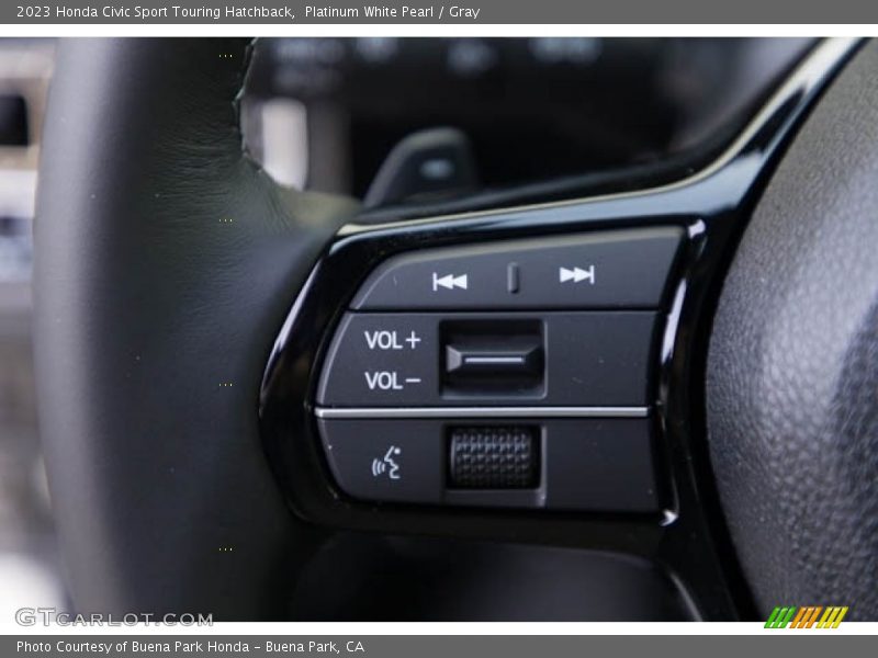 Platinum White Pearl / Gray 2023 Honda Civic Sport Touring Hatchback