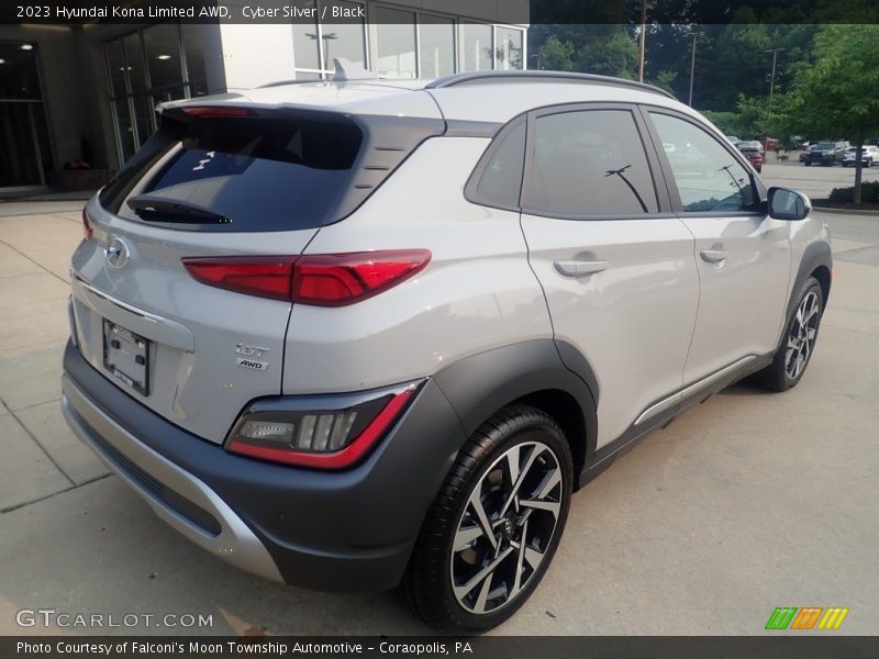 Cyber Silver / Black 2023 Hyundai Kona Limited AWD