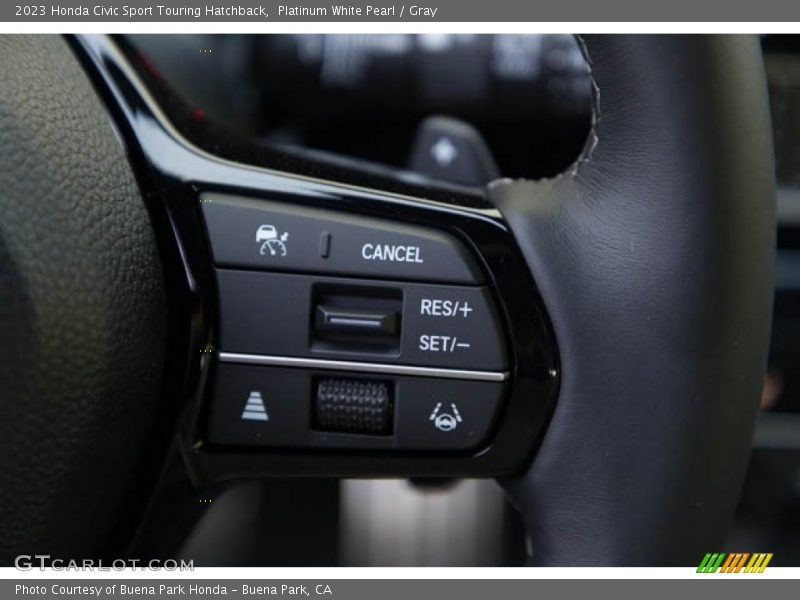 Platinum White Pearl / Gray 2023 Honda Civic Sport Touring Hatchback