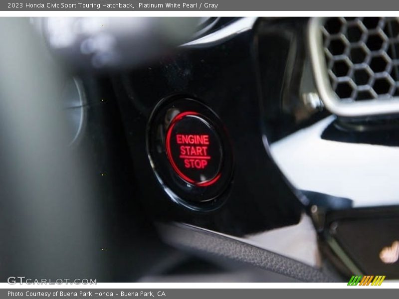 Platinum White Pearl / Gray 2023 Honda Civic Sport Touring Hatchback