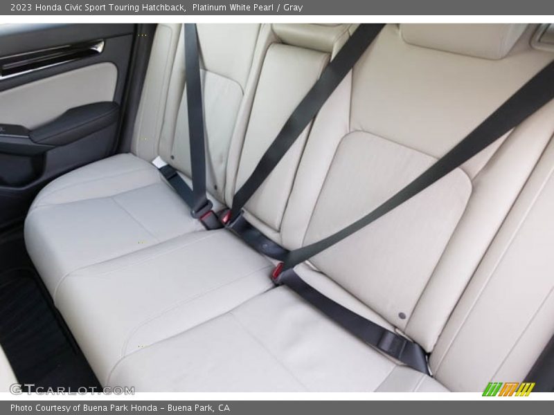 Platinum White Pearl / Gray 2023 Honda Civic Sport Touring Hatchback