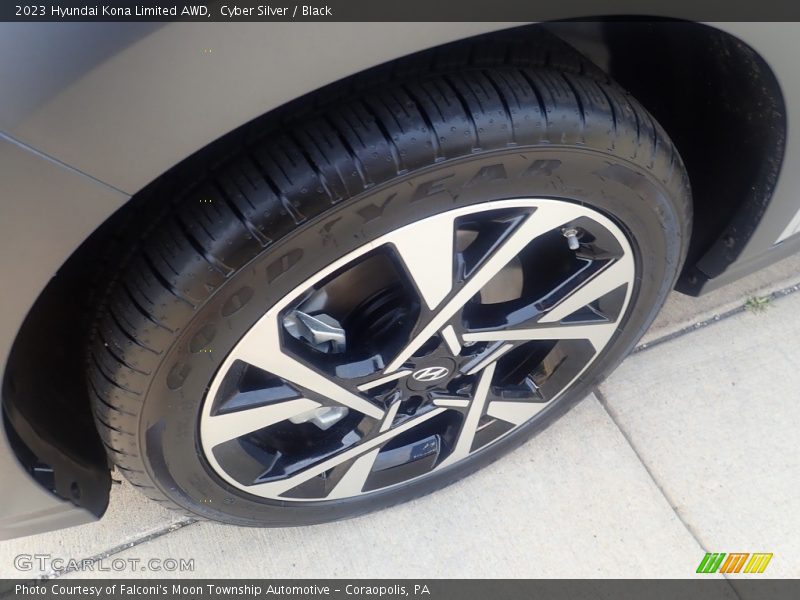 Cyber Silver / Black 2023 Hyundai Kona Limited AWD
