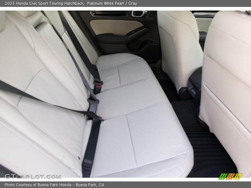Platinum White Pearl / Gray 2023 Honda Civic Sport Touring Hatchback