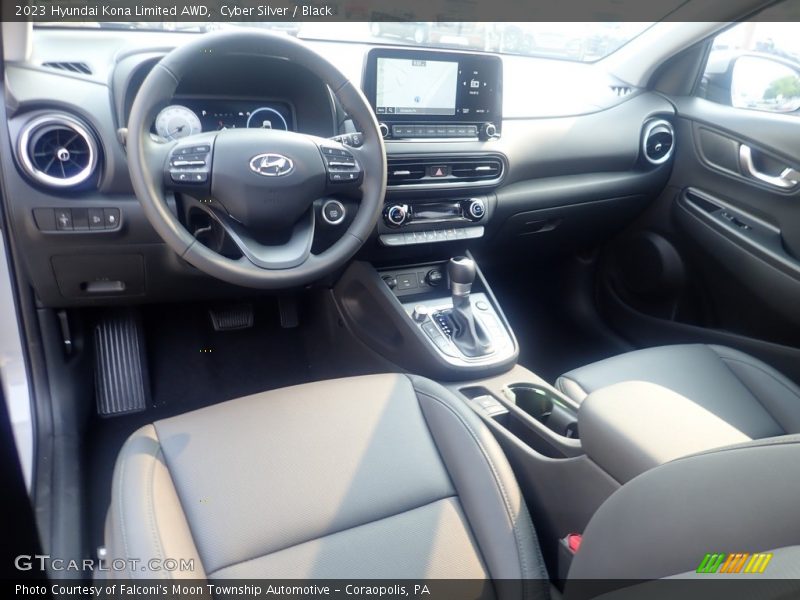 Cyber Silver / Black 2023 Hyundai Kona Limited AWD