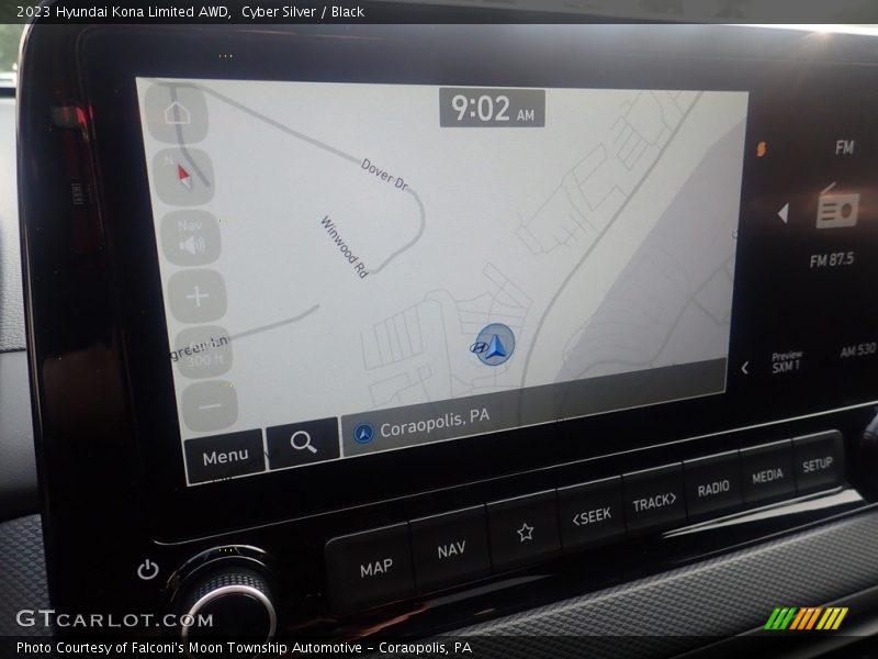 Cyber Silver / Black 2023 Hyundai Kona Limited AWD