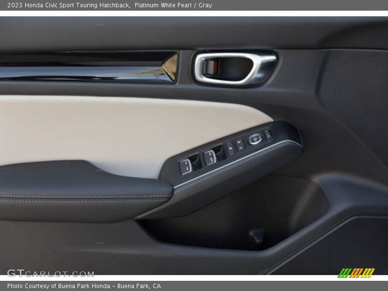 Platinum White Pearl / Gray 2023 Honda Civic Sport Touring Hatchback