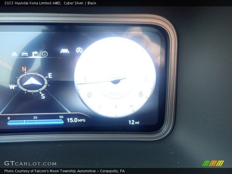 Cyber Silver / Black 2023 Hyundai Kona Limited AWD