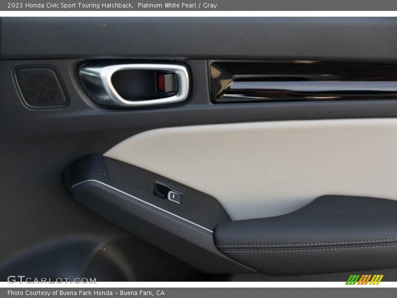 Platinum White Pearl / Gray 2023 Honda Civic Sport Touring Hatchback