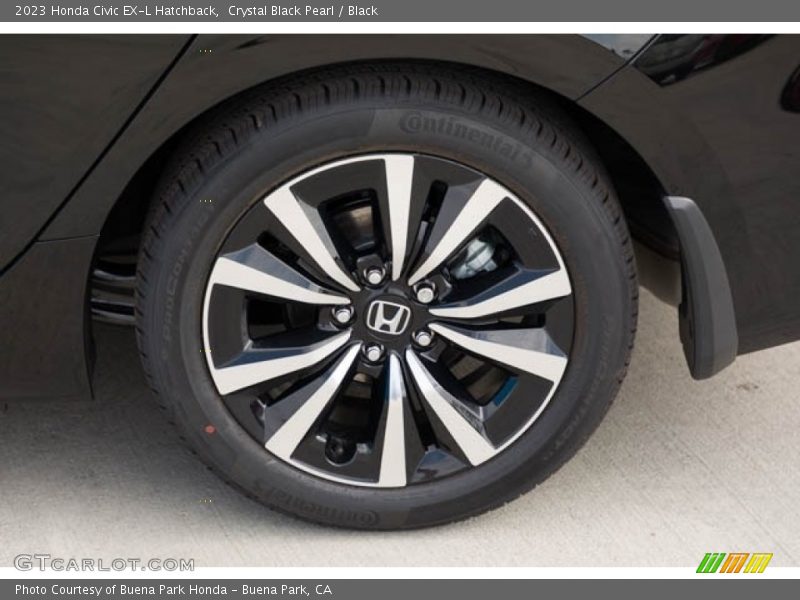 Crystal Black Pearl / Black 2023 Honda Civic EX-L Hatchback