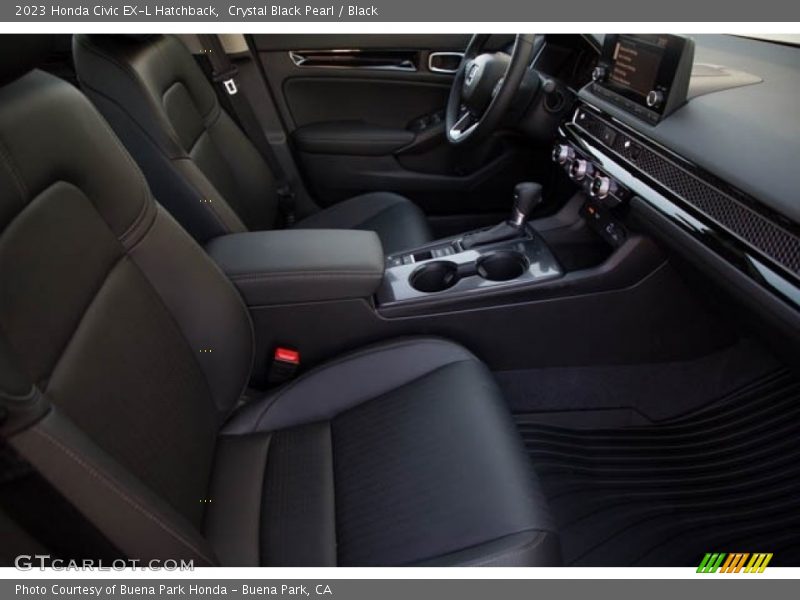 Crystal Black Pearl / Black 2023 Honda Civic EX-L Hatchback