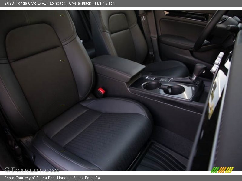 Crystal Black Pearl / Black 2023 Honda Civic EX-L Hatchback