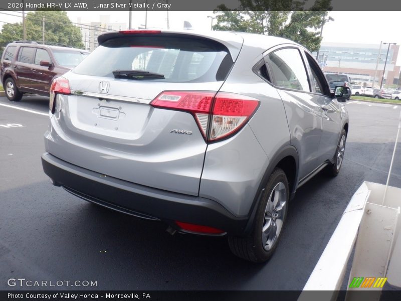 Lunar Silver Metallic / Gray 2020 Honda HR-V LX AWD