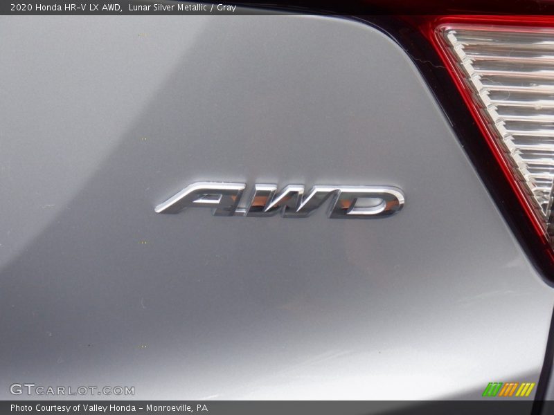 Lunar Silver Metallic / Gray 2020 Honda HR-V LX AWD