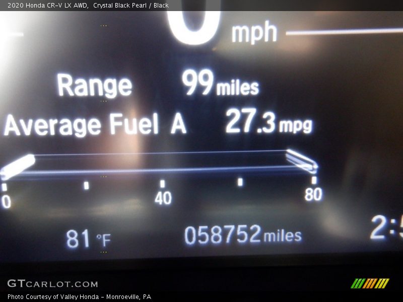 Crystal Black Pearl / Black 2020 Honda CR-V LX AWD