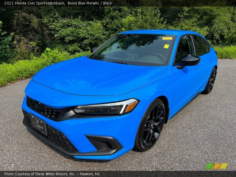Boost Blue Metallic / Black 2022 Honda Civic Sport Hatchback