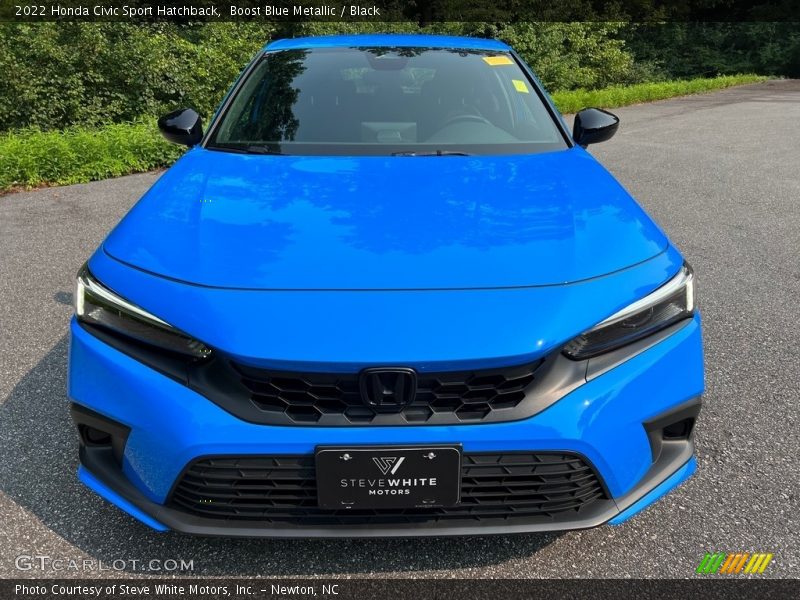 Boost Blue Metallic / Black 2022 Honda Civic Sport Hatchback