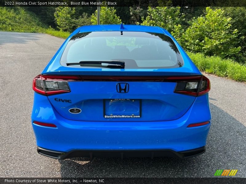 Boost Blue Metallic / Black 2022 Honda Civic Sport Hatchback