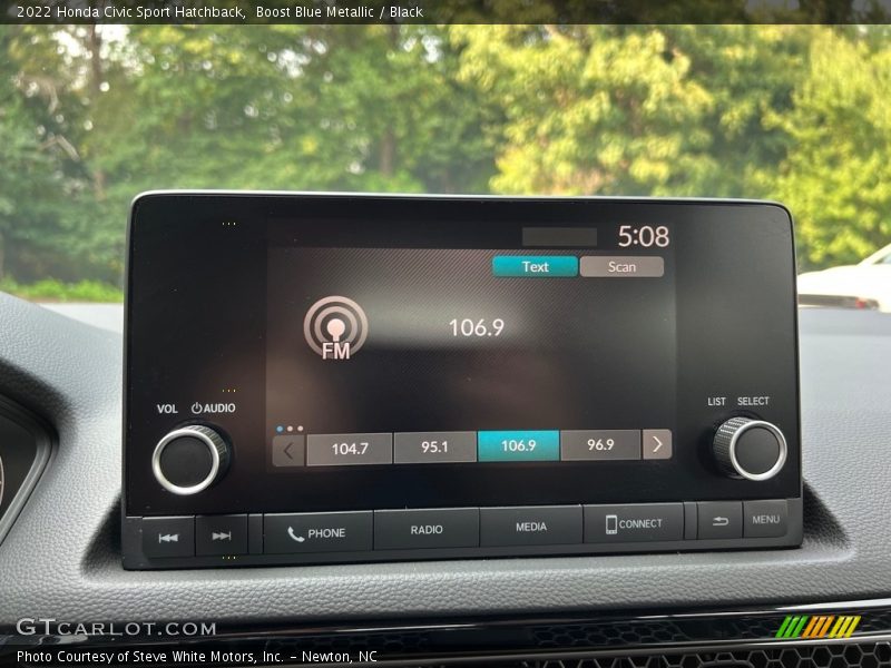 Audio System of 2022 Civic Sport Hatchback