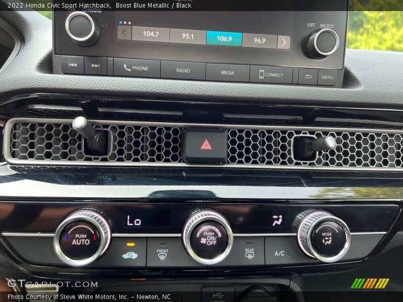 Boost Blue Metallic / Black 2022 Honda Civic Sport Hatchback