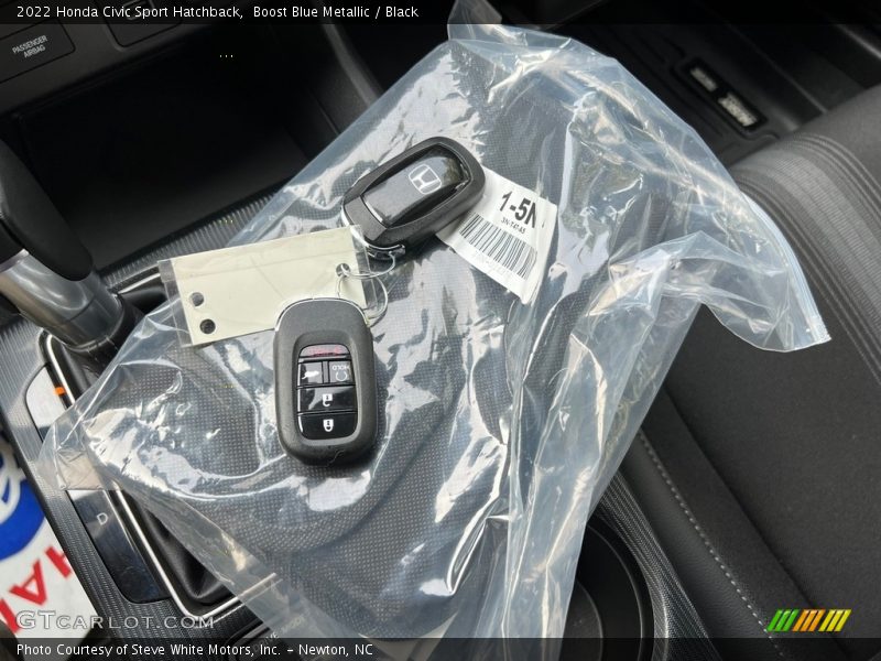 Boost Blue Metallic / Black 2022 Honda Civic Sport Hatchback
