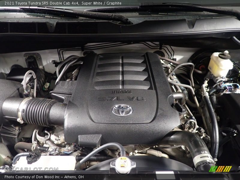 Super White / Graphite 2021 Toyota Tundra SR5 Double Cab 4x4