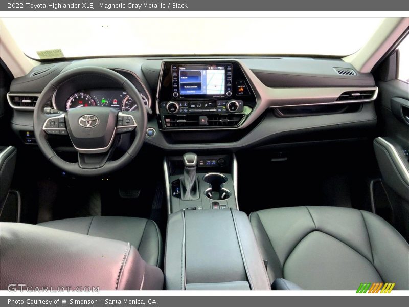 Dashboard of 2022 Highlander XLE