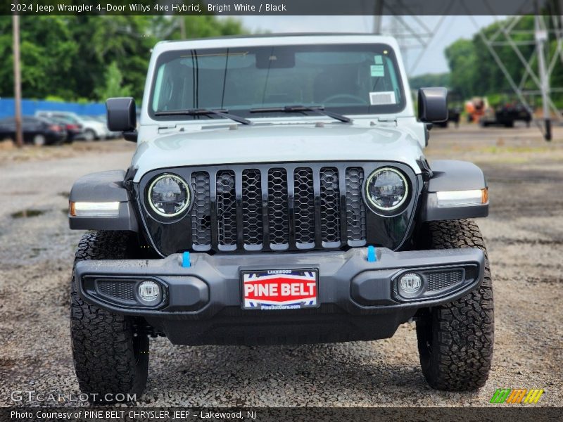 Bright White / Black 2024 Jeep Wrangler 4-Door Willys 4xe Hybrid