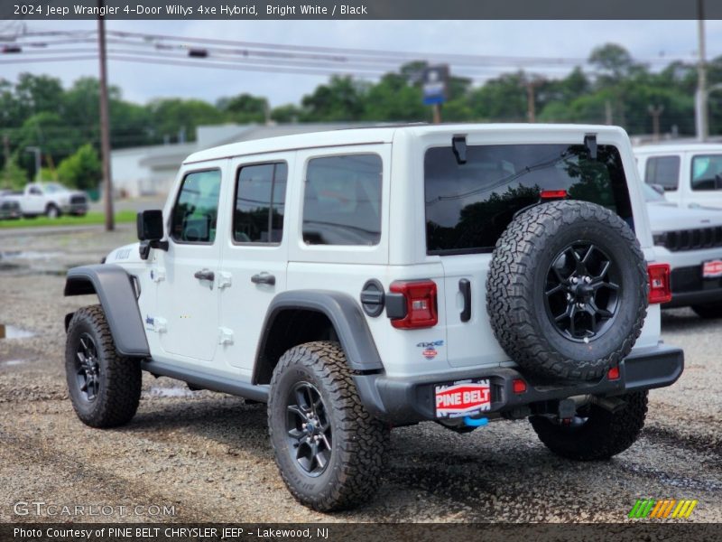 Bright White / Black 2024 Jeep Wrangler 4-Door Willys 4xe Hybrid
