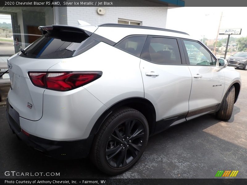 Silver Ice Metallic / Jet Black 2020 Chevrolet Blazer RS AWD