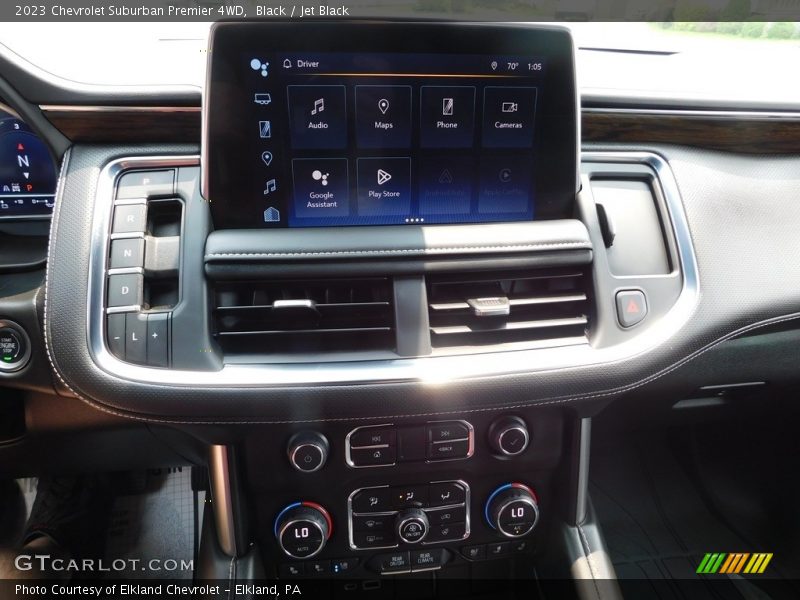 Controls of 2023 Suburban Premier 4WD