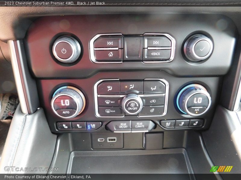 Controls of 2023 Suburban Premier 4WD