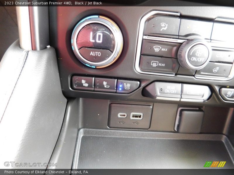 Controls of 2023 Suburban Premier 4WD