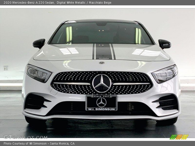 Digital White Metallic / Macchiato Beige 2020 Mercedes-Benz A 220 Sedan