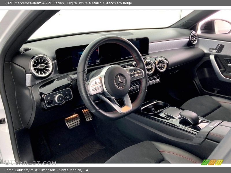 Digital White Metallic / Macchiato Beige 2020 Mercedes-Benz A 220 Sedan