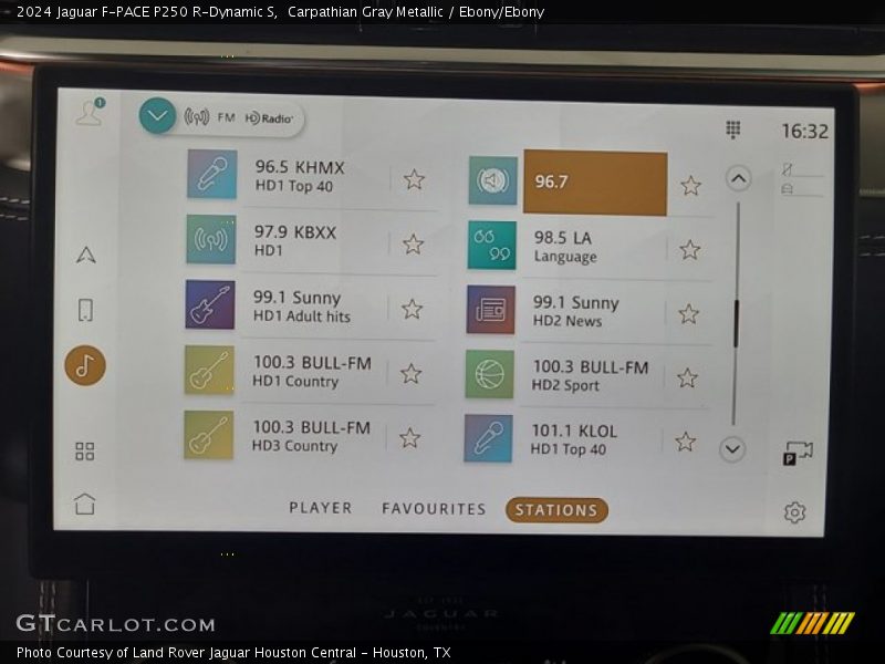 Audio System of 2024 F-PACE P250 R-Dynamic S