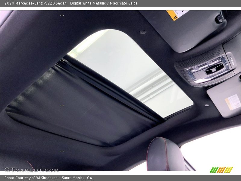 Sunroof of 2020 A 220 Sedan