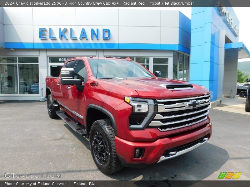 Radiant Red Tintcoat / Jet Black/Umber 2024 Chevrolet Silverado 2500HD High Country Crew Cab 4x4