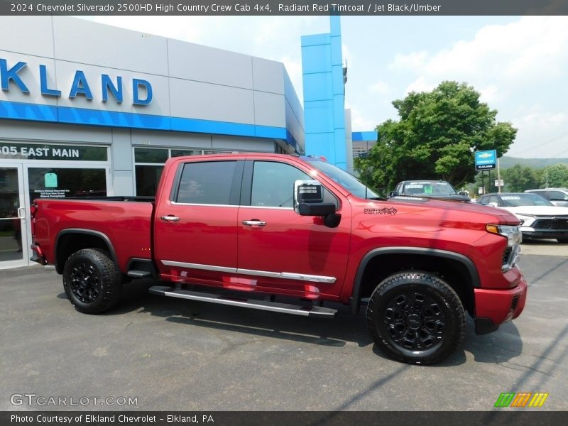 Radiant Red Tintcoat / Jet Black/Umber 2024 Chevrolet Silverado 2500HD High Country Crew Cab 4x4