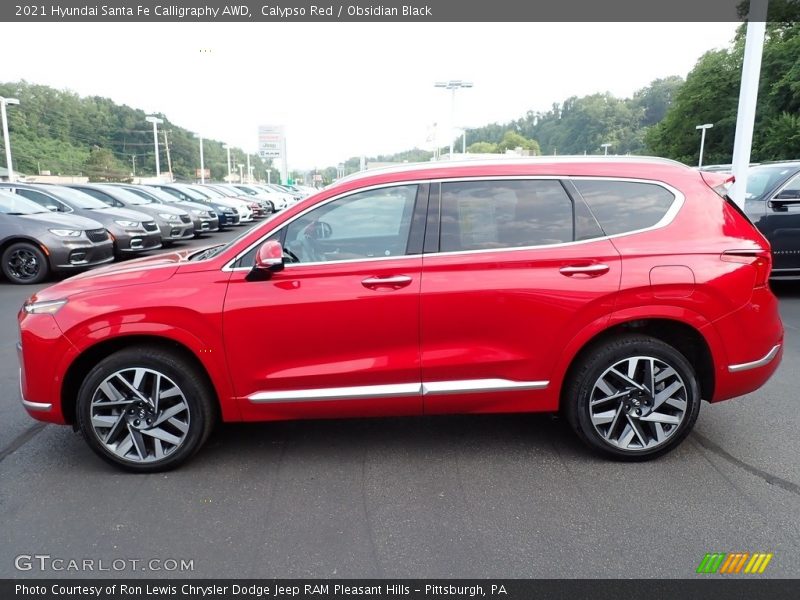  2021 Santa Fe Calligraphy AWD Calypso Red