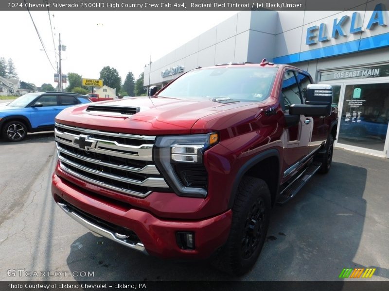 Radiant Red Tintcoat / Jet Black/Umber 2024 Chevrolet Silverado 2500HD High Country Crew Cab 4x4
