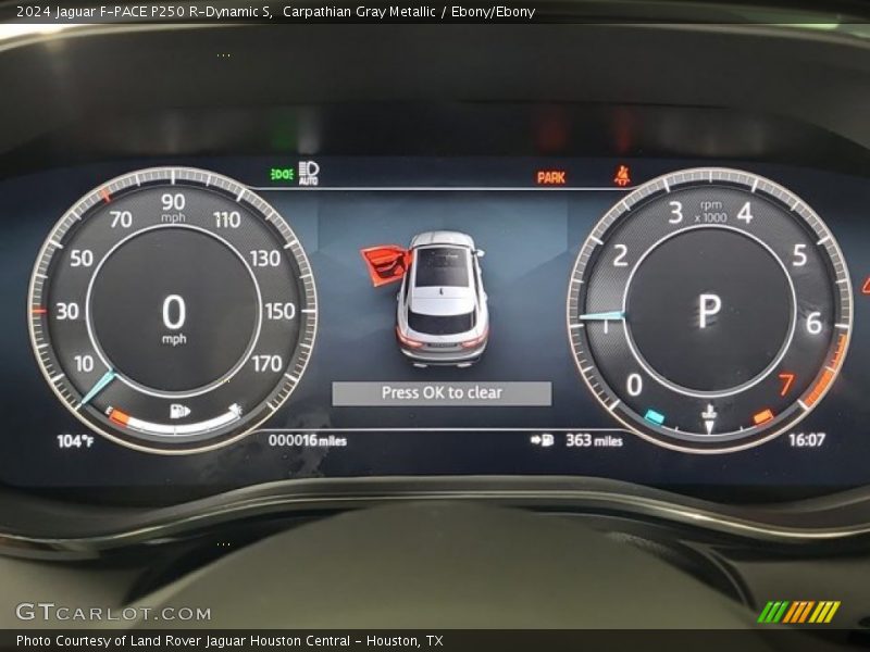Carpathian Gray Metallic / Ebony/Ebony 2024 Jaguar F-PACE P250 R-Dynamic S