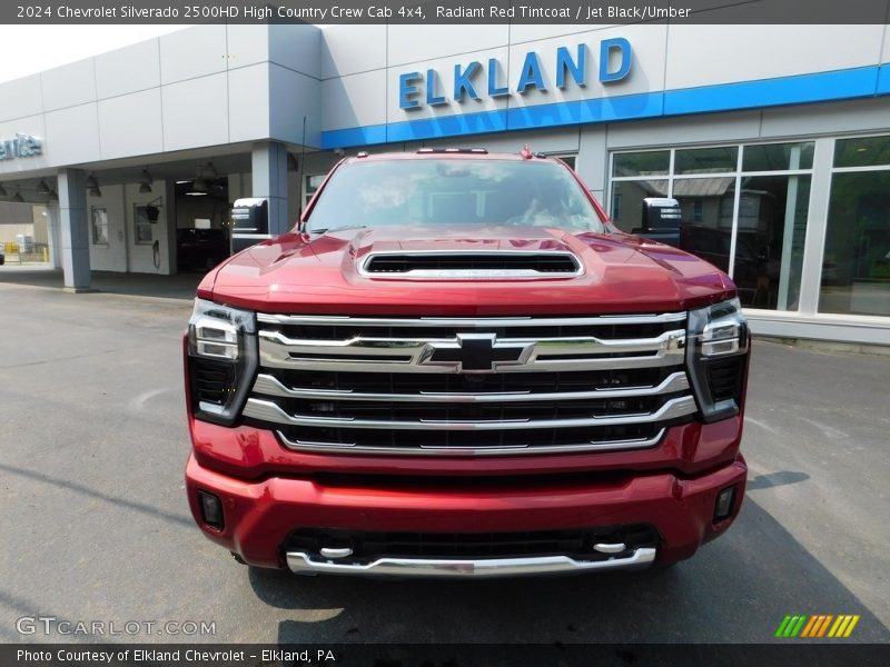 Radiant Red Tintcoat / Jet Black/Umber 2024 Chevrolet Silverado 2500HD High Country Crew Cab 4x4