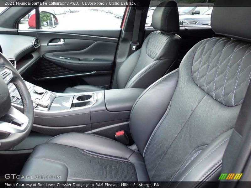 Front Seat of 2021 Santa Fe Calligraphy AWD