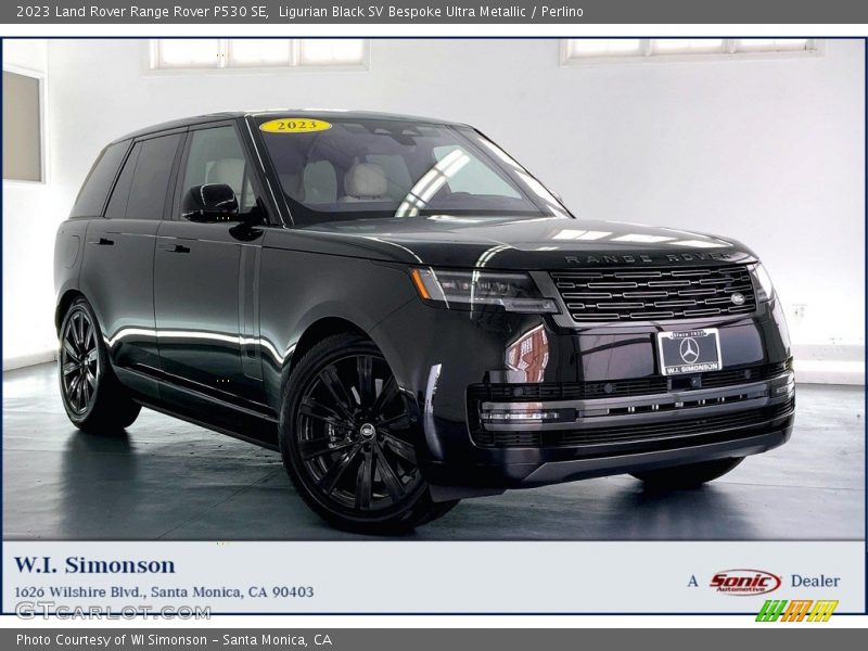 Ligurian Black SV Bespoke Ultra Metallic / Perlino 2023 Land Rover Range Rover P530 SE
