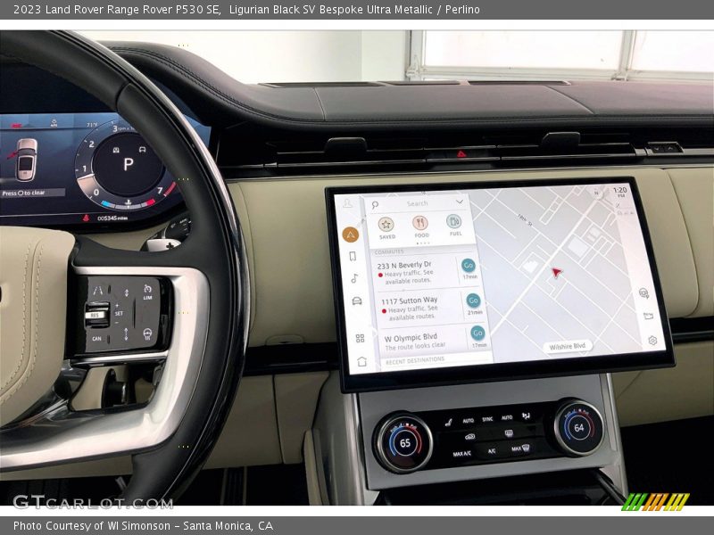 Controls of 2023 Range Rover P530 SE