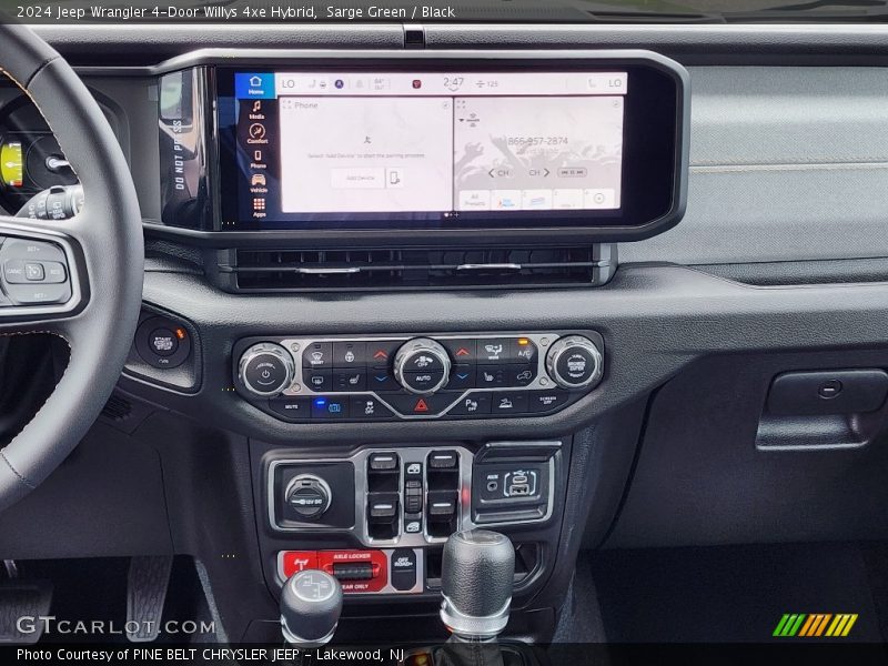 Controls of 2024 Wrangler 4-Door Willys 4xe Hybrid